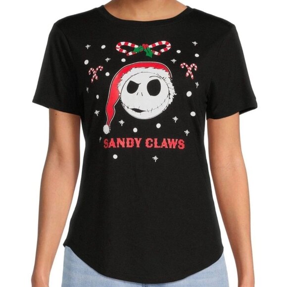 The Nightmare Before Christmas Jack Skellington Tee Junior’s Size M 7-9 NEW - Picture 2 of 5